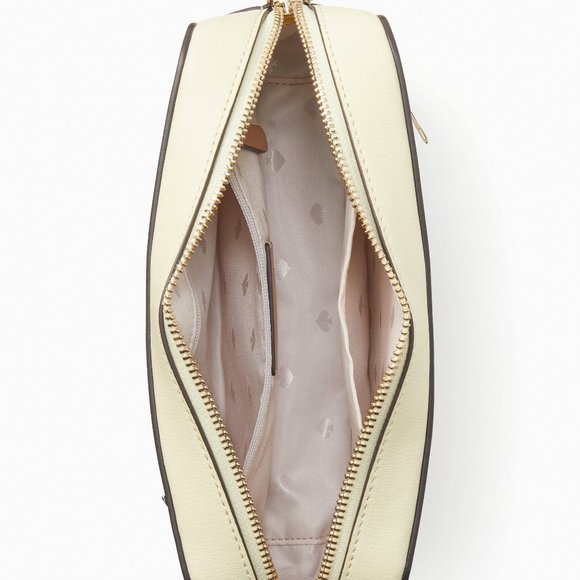 New Kate Spade Harper Crossbody bag Leather Lemon Fondant - Picture 3 of 4